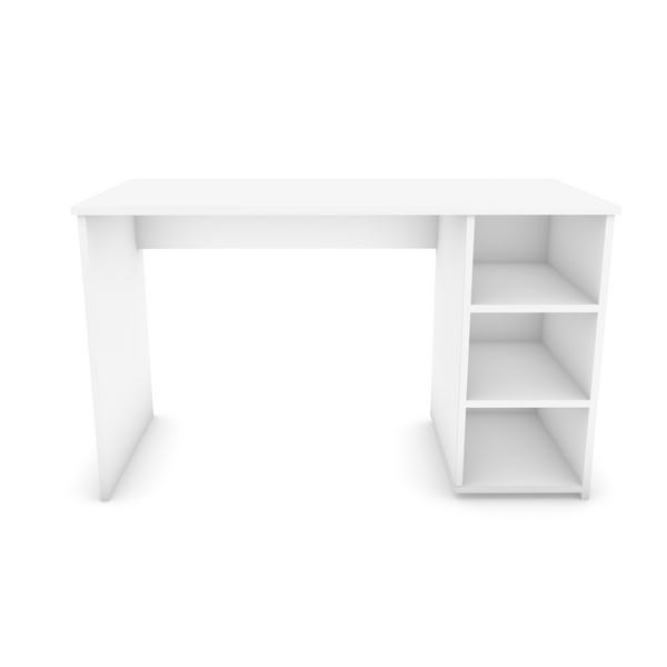 White Desk with shelving- Urban Pad Furniture