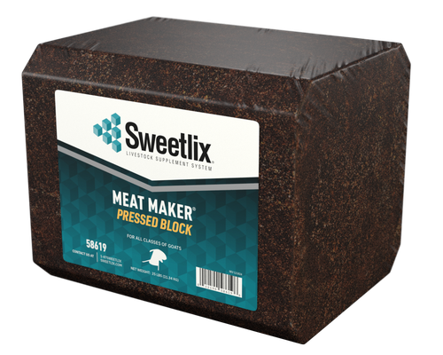 Meat Maker Goat Protein Pressed Block - 33 lb