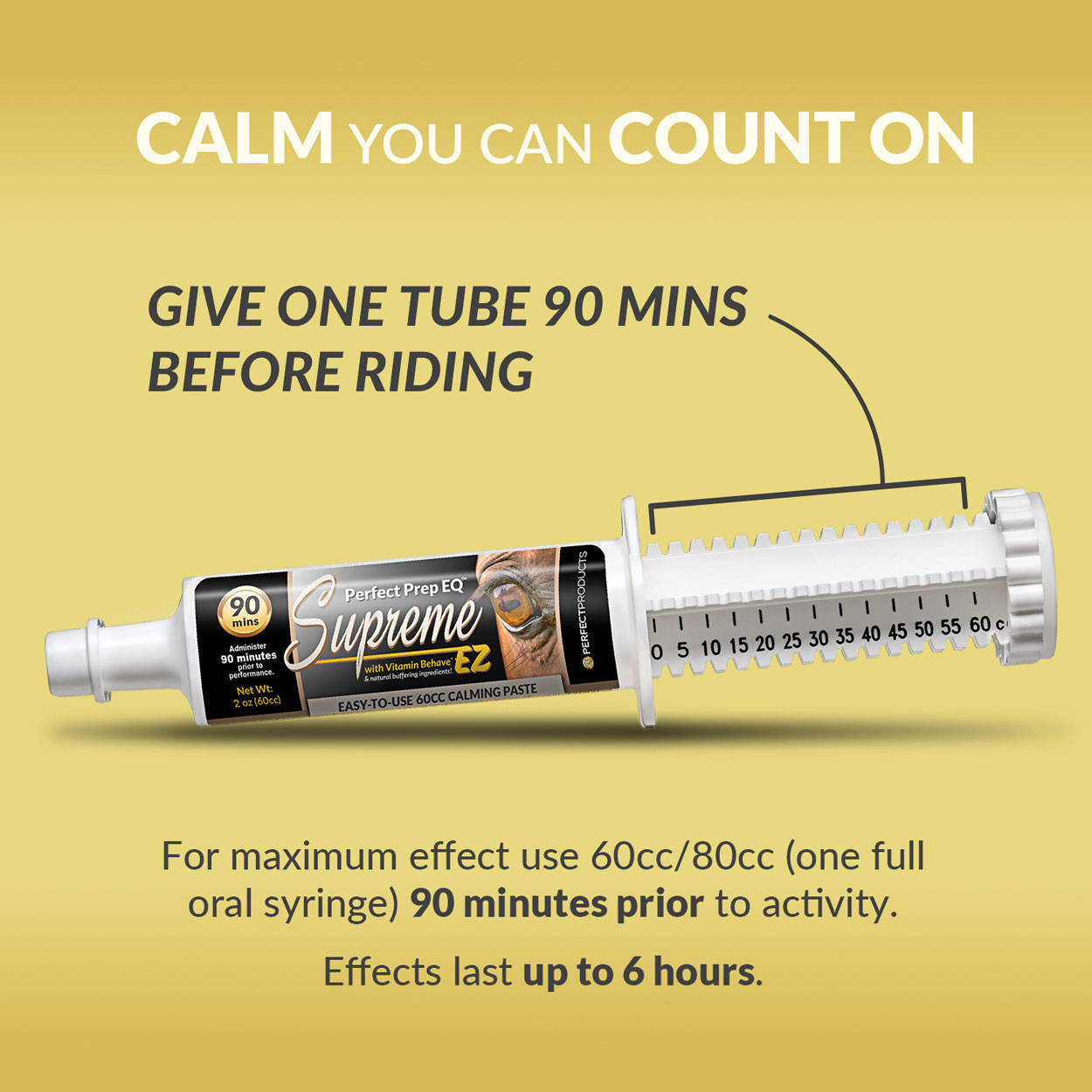 Perfect Prep EQ™ Supreme Horse Calming Paste | Perfect Products EQ
