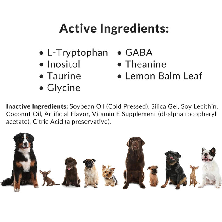 Perfect Prep PET™ Canine Calming active ingredients
