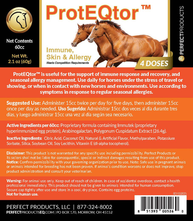 ProtEQtor™ Immune & Allergy Paste label