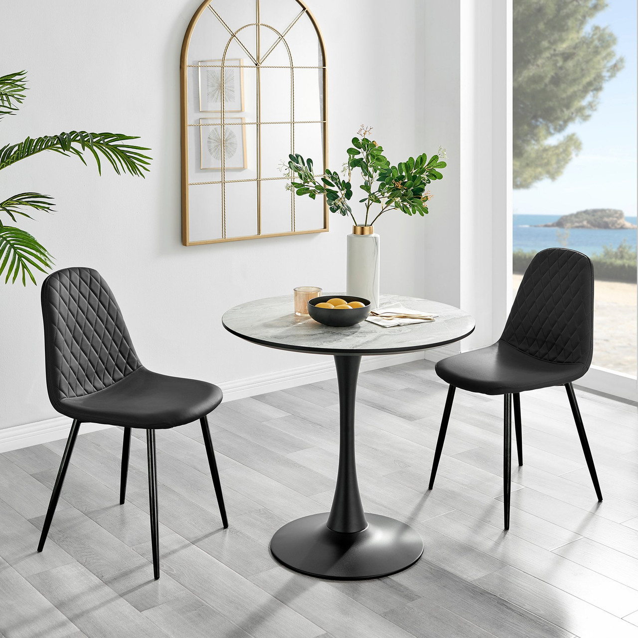 Marble Dining Small Dining Table And Two Chairs Small Table With