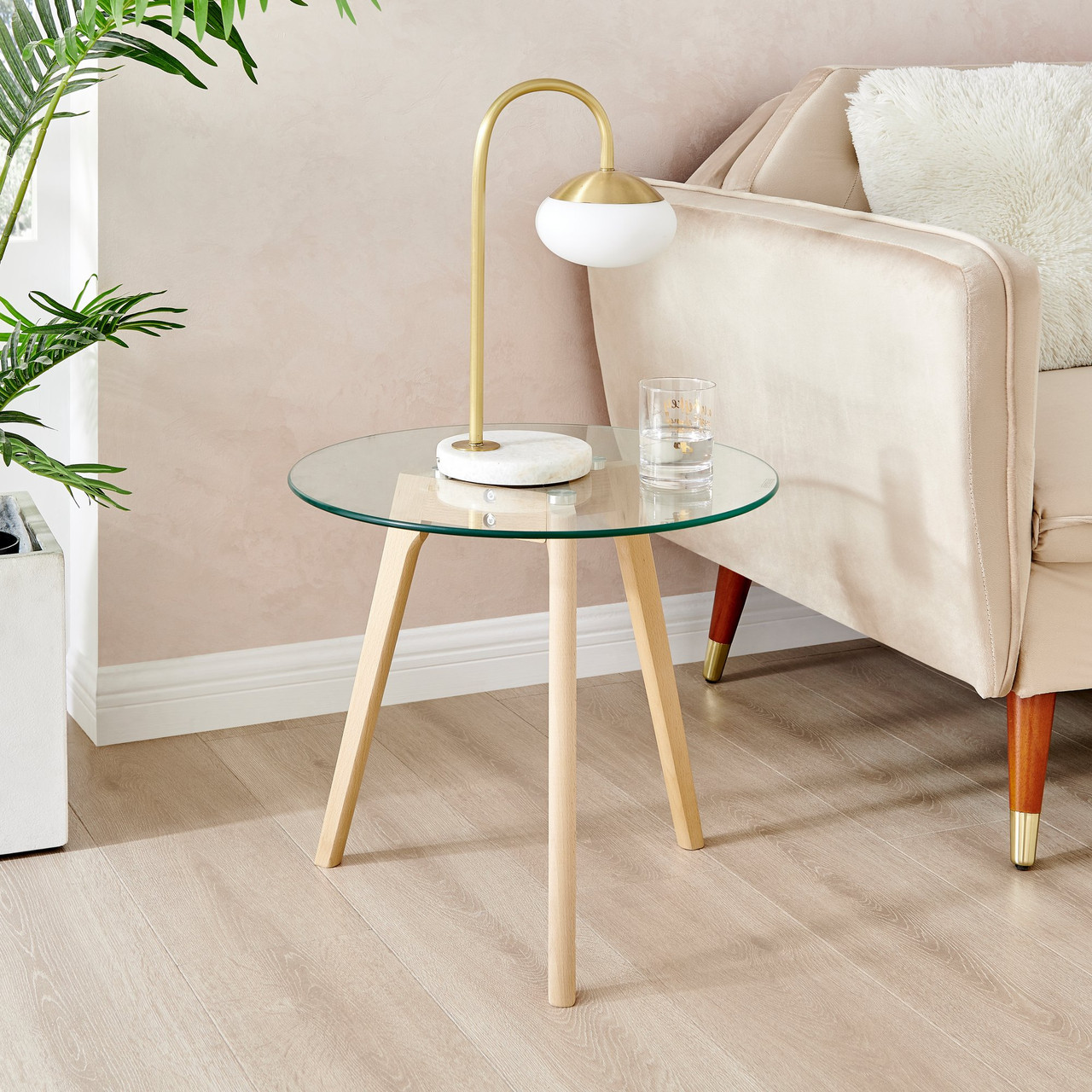 Malmo Medium Side Table Wood Legs Living Room Furniture