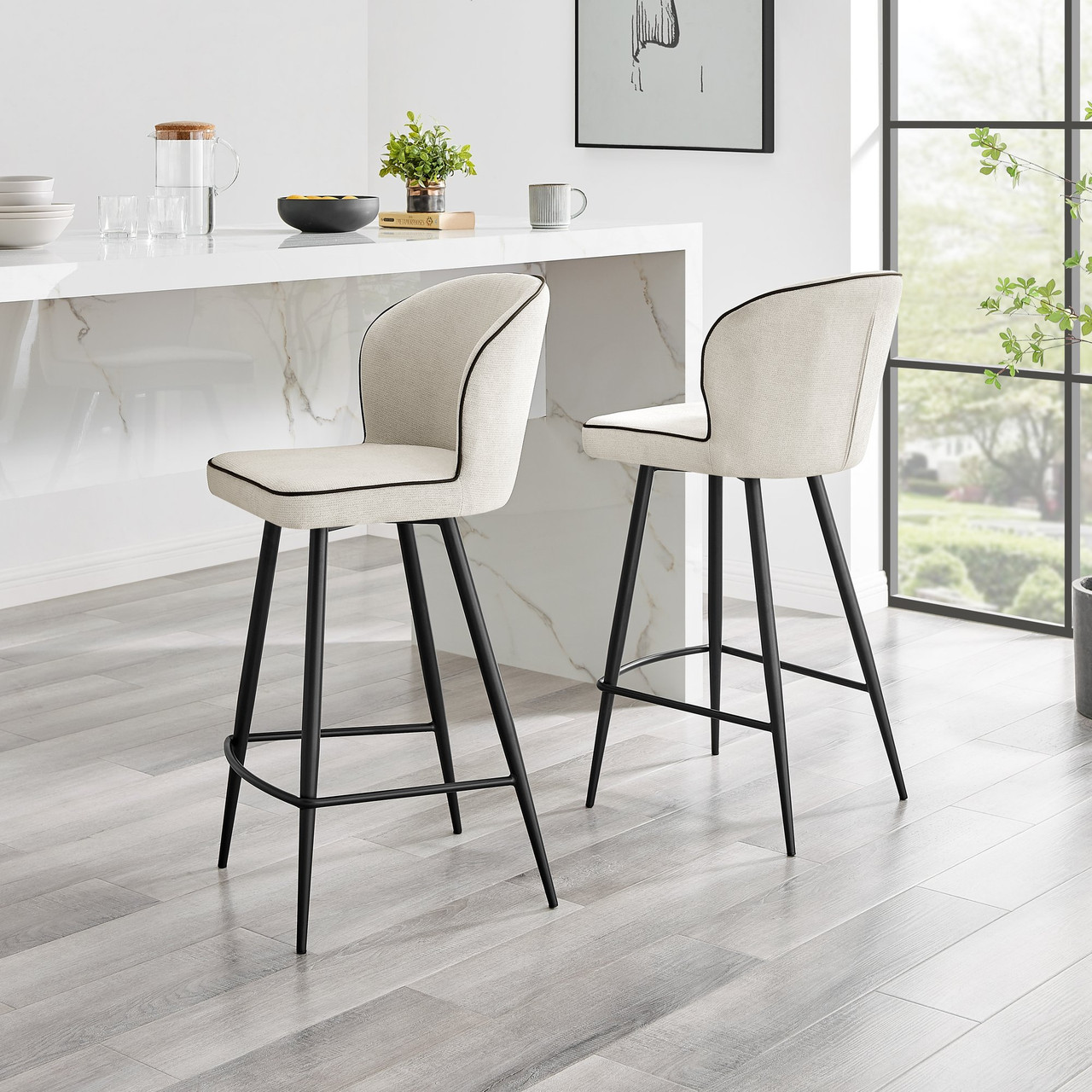 Rectangular Metal Kitchen Island Stools Beige Rectangular Bar