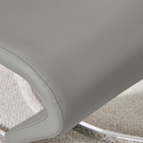 2x Willow Grey Faux Leather 'Z' Dining Chairs - Willow-grey-silver-dining-chair-6.jpg