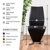 2x Willow Grey Faux Leather 'Z' Dining Chairs - 096-FBOX-Willow-Chair-image-2.jpg