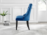 2x Belgravia Blue Velvet Knockerback Dining Chairs Black Leg - belgravia-blue-velvet-studded-back-ring-black-leg-chair-2.jpg