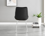 2x Pesaro Black Velvet Silver Leg Luxury Dining Chairs - Pesaro-Silver-black-dining-chair (4).jpg