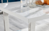 Kylo 120cm White High Gloss and Chrome Dining Table - kylo-120-white-gloss-modern-rectangular-dining-table-3.jpg