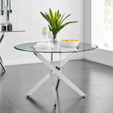 Novara Round Glass and Silver Metal 6 Seater Dining Table - novara-120cm-chrome-metal-modern-round-dining-table-1_61__13360s.jpg