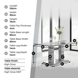 Imperia Rectangular Grey High Gloss 6 Seater Dining Table - 111-FBOX-Imperia-6-seats-grey-table-2.jpg