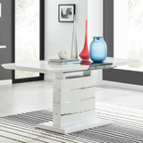 Renato Rectangular Grey and White High Gloss Extending 4-6 Seater Dining Table - renato-4-seater-high-gloss-modern-extending-dining-table-extending-1-CROP.jpg