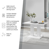 Imperia Rectangular White High Gloss 4 Seater Dining Table - 102-FBOXimperia-white-4-seats-table-image-1.jpg