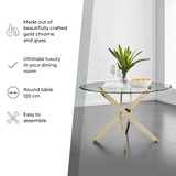 Novara Round Glass and Gold Metal 6 Seater Dining Table - 097-FBOX-Novara-Gold-table-image-1.jpg