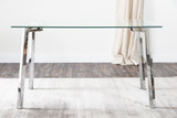 Cosmo Chrome Metal And Glass Dining Table  - chrome-cosmo-4-seat-seater-chrome-dining-modern.jpg Cosmo Chrome Metal And Glass Dining Table  - chrome-cosmo-4-seat-seater-chrome-dining-modern.jpg