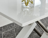 Mayfair 4 White High Gloss And Stainless Steel Dining Table  - mayfair-4-seater-high-gloss-modern-rectangle-dining-table-3_56.jpg