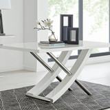 Mayfair Rectangular White High Gloss and Silver Metal 6 Seater Dining Table - mayfair-6-seater-high-gloss-modern-rectangle-dining-table-1-CROP.jpg