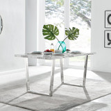 Kylo Rectangular White Marble Effect 6 Seater Dining Table - kylo-160-marble-silver-modern-rectangular-dining-table-1-CROP.jpg