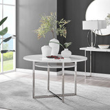 Adley Round White High Gloss Storage 4 Seater Dining Table - Adley-modern-round-white-dining-table-1_nss.jpg