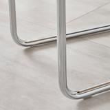 2x Lorenzo Black Faux Leather Dining Chairs - Lorenzo-black-silver-dining-chair-7.jpg