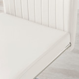 2x Lorenzo White Faux Leather Dining Chairs - Lorenzo-White-Faux-Leather-Din-Chair-Silver-Leg-6.jpg
