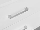 Taylor 2 Drawer White Bedside Table Silver Handles - Taylor Bedside table 2 draw white-silver-4.jpg