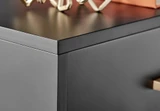 Taylor 2 Drawer Black Bedside Table Gold Handles - Taylor Bedside table 2 draw black-gold (5).jpg