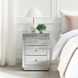 Italian 3 Drawer Mirrored Bedside Table - Italian-mirrored-bedside-2.jpg