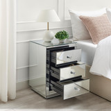Italian 3 Drawer Mirrored Bedside Table - Italian-mirrored-bedside-3.jpg