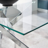 Leonardo Glass And Chrome Metal Dining Table And 4 Lorenzo Dining Chairs - leonardo-4-seater-chrome-fashionable-rectangle-dining-table-3_2_1.jpg
