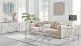 Amalfi Rectangular Glass and Silver Coffee Table - Amalfi-Silver-Chrome-Metal-Coffee-Console-Side-Table-Clear-Glass-Silver-Table.jpg