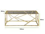 Amalfi Rectangular Glass and Gold Coffee Table - Amalfi Gold Coffee Dimensions.jpg