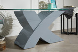 Milano Modern Grey Oval "X" High Gloss Coffee Table - milano-grey-x-high-gloss-coffee-table-furniturebox-2.jpg