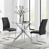 Novara 100cm Round Dining Table & 2 Lorenzo Chairs - novara-100cm-chrome-round-dining-table-2-black-leather-lorenzo-chairs-set-CROP.jpg