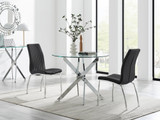 Novara 100cm Round Dining Table & 2 Isco Chairs - novara-100cm-chrome-round-dining-table-2-black-leather-isco-chairs-set.jpg