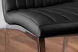 Novara 100cm Round Dining Table & 2 Isco Chairs - black-isco-chrome-leg-modern-quality-leather-dining-chair-4_1_1.jpg
