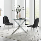 Novara 100cm Round Dining Table & 2 Corona Silver Chairs - novara-100cm-chrome-round-dining-table-2-black-leather-corona-silver-chairs-set-CROP.jpg