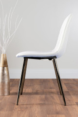 Novara Black Leg Round Glass Dining Table & 4 Corona Silver Chairs - white-corona-chrome-leg-modern-leather-dining-chair-3_4.jpg