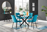 Novara Black Leg Round Glass Dining Table & 4 Pesaro Black Leg Chairs - novara-100-blck-leg-round-dining-table-4-blue-velvet-pesaro-blck-chairs-set.jpg