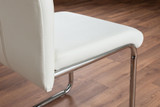 Novara Black Leg Round Glass Dining Table & 4 Lorenzo Chairs - white-2-lorenzo-modern-leather-dining-chairs-seats-chrome-6_1.jpg