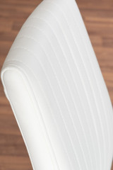 Novara Black Leg Round Glass Dining Table & 4 Lorenzo Chairs - white-2-lorenzo-modern-leather-dining-chairs-seats-chrome-7_1.jpg