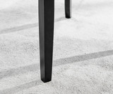 Novara Black Leg 120cm Round Glass Dining Table & 4 Belgravia Black Leg Chairs - belgravia-blue-velvet-studded-back-ring-black-leg-chair-7.jpg