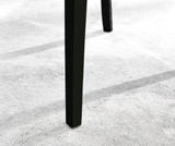 Novara Black Leg 120cm Round Glass Dining Table & 6 Belgravia Black Leg Chairs - belgravia-grey-velvet-studded-back-ring-black-leg-chair-7.jpg