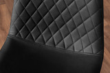 Novara Black Leg 120cm Round Glass Dining Table & 6 Corona Silver Chairs - black-corona-chrome-leg-modern-leather-dining-chair-8_4.jpg