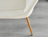 Giovani 6 Black Dining Table & 6 Pesaro Gold Leg Chairs - Pesaro-Gold-cream-dining-chair (9).jpg