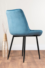 Giovani 6 Black Dining Table & 6 Pesaro Black Leg Chairs - blue-pesaro-velvet-black-metal-modern-luxury-dining-chair-3_1.jpg