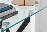 Leonardo Glass And Black Console Table - leonardo-modern-glass-black-metal-stylish-nest-console-table-5.jpg Leonardo Glass And Black Console Table - leonardo-modern-glass-black-metal-stylish-nest-console-table-5.jpg