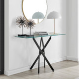Leonardo Glass And Black Console Table - leonardo-modern-glass-black-metal-stylish-nest-console-table-1s.jpg Leonardo Glass And Black Console Table - leonardo-modern-glass-black-metal-stylish-nest-console-table-1s.jpg