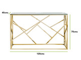 Amalfi Gold Chrome Console Table - Amalfi Gold Console Dimensions.jpg