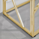 Amalfi Gold Chrome Console Table - Amalfi-Gold-Chrome-Metal-Console-Table-Rectangular-Clear-Glass-Gold-Metal-Table (4).jpg